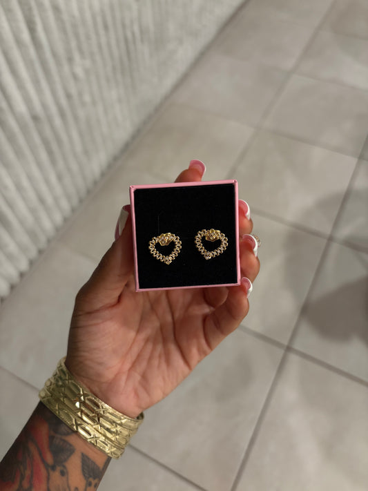 Heart Stud Earrings